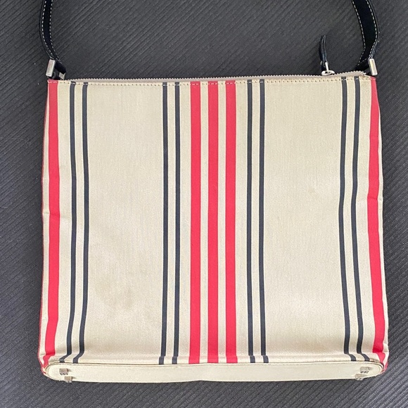 Kate Spade Red Black and Cream Striped Bag - Picture 2 of 7